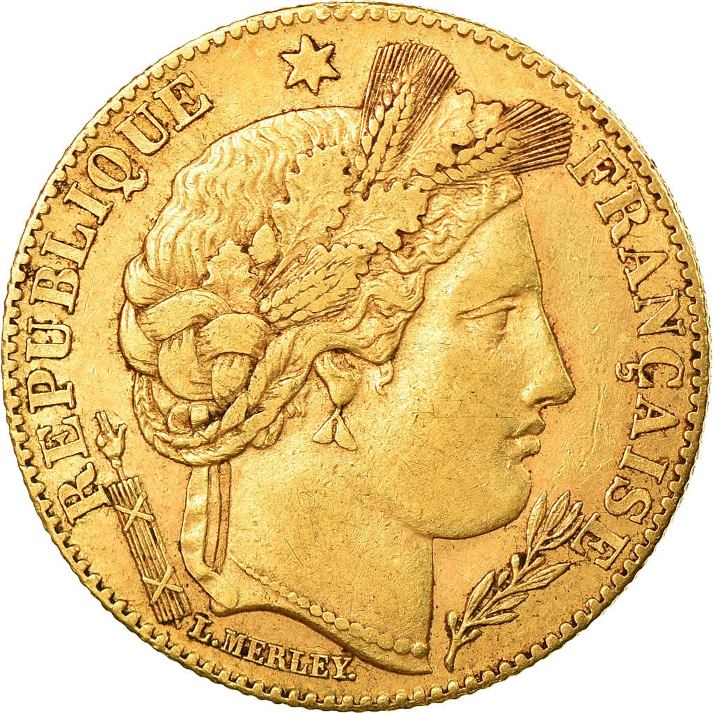 Coin, France, Cérès, 10 Francs, 1899, Paris, EF(40-45), Gold, KM:830