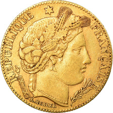 Coin, France, Cérès, 10 Francs, 1899, Paris, EF(40-45), Gold, KM:830
