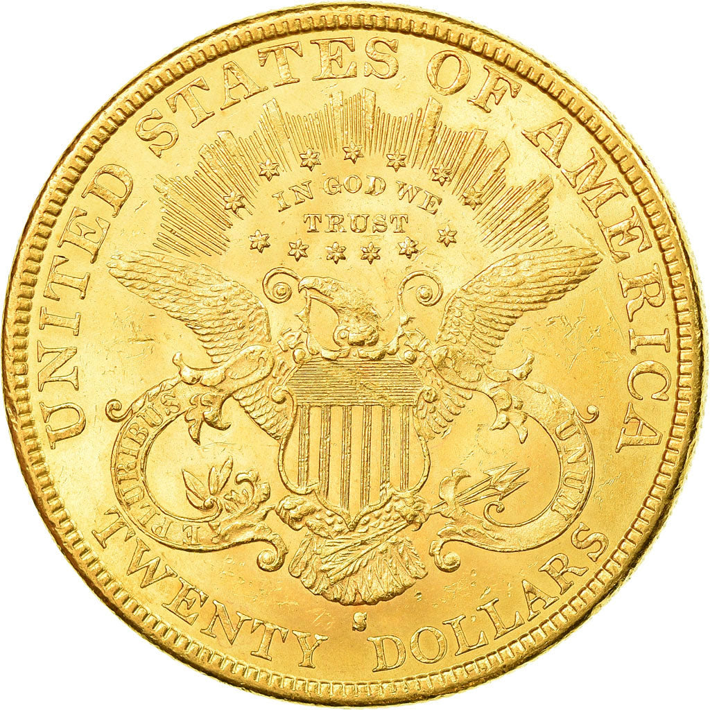 Moneta, USA, Liberty Head, $20, Double Eagle, 1893, U.S. Mint, San Francisco