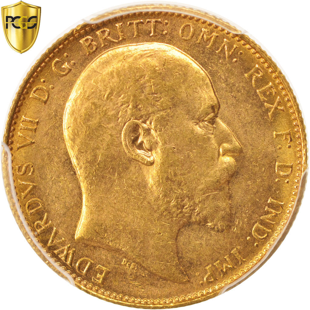 Australia, Edward VII, Sovereign, 1902, Perth, PCGS, MS62, Gold, KM:15