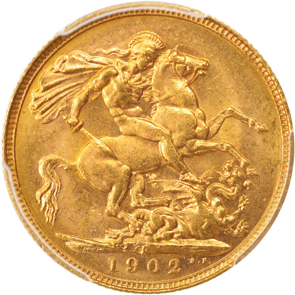 Australia, Edward VII, Sovereign, 1902, Perth, PCGS, MS62, Gold, KM:15