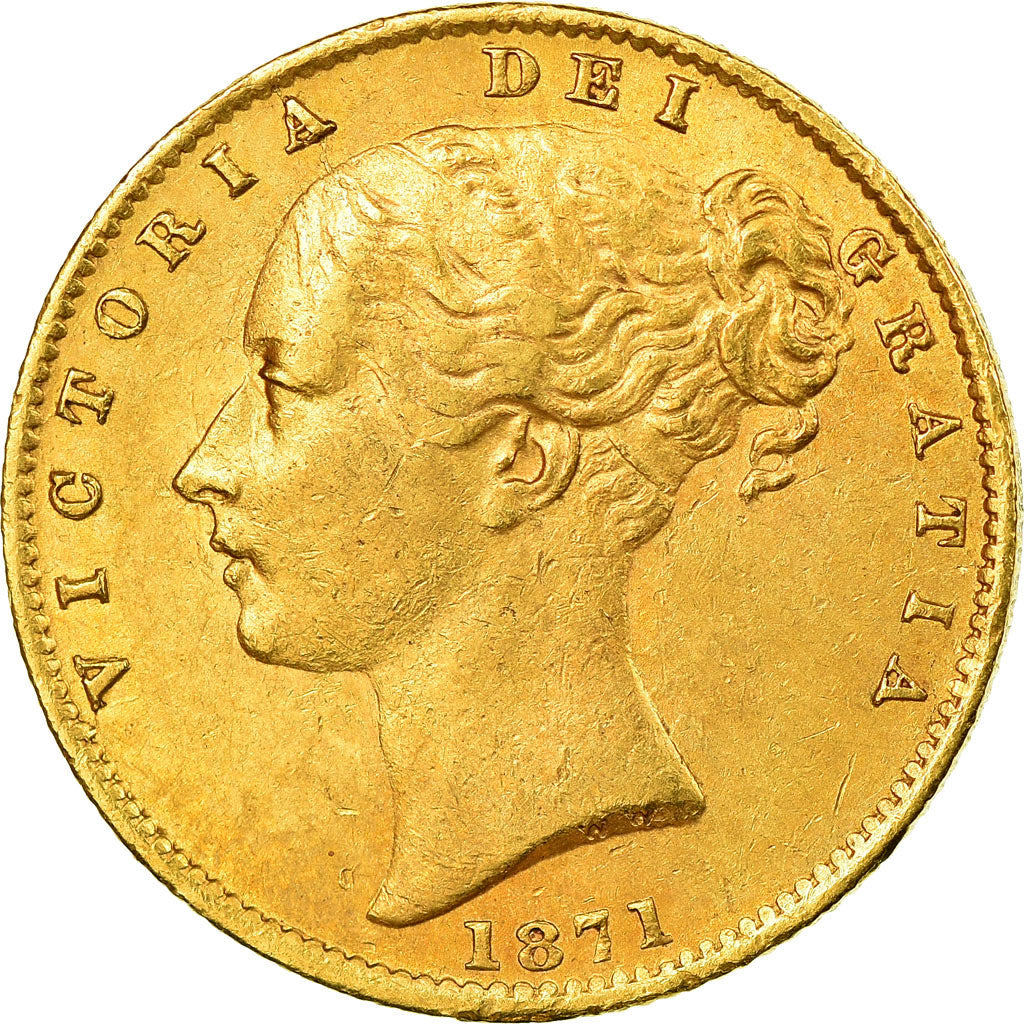Moneda, Australia, Elizabeth II, Sovereign, 1871, Sydney, MBC+, Oro, KM:6