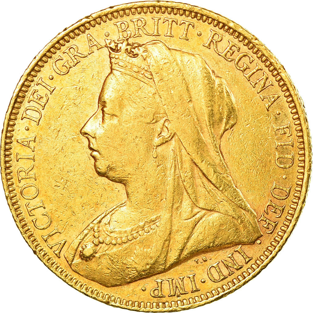 Coin, Australia, Victoria, Sovereign, 1901, Sydney, EF(40-45), Gold, KM:13