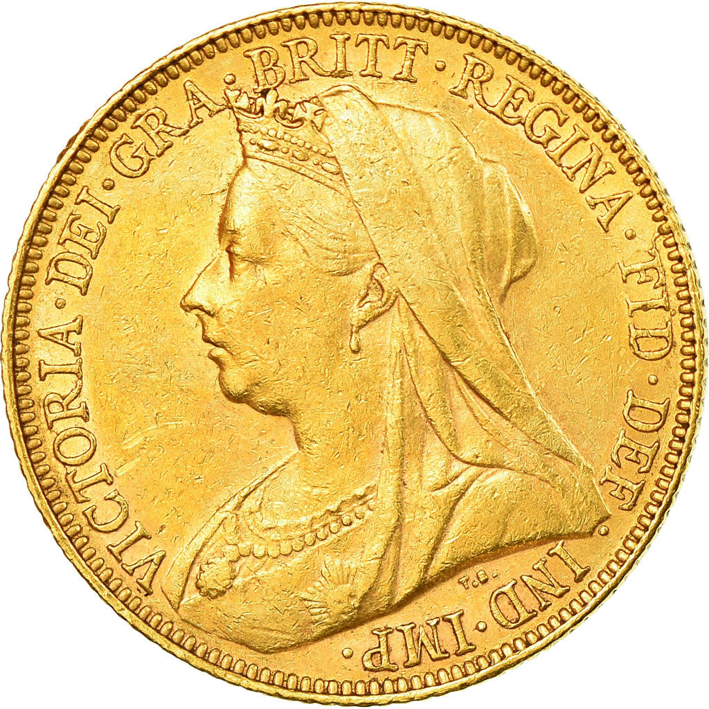Moneta, Australia, Victoria, Sovereign, 1900, Melbourne, AU(50-53), Złoto
