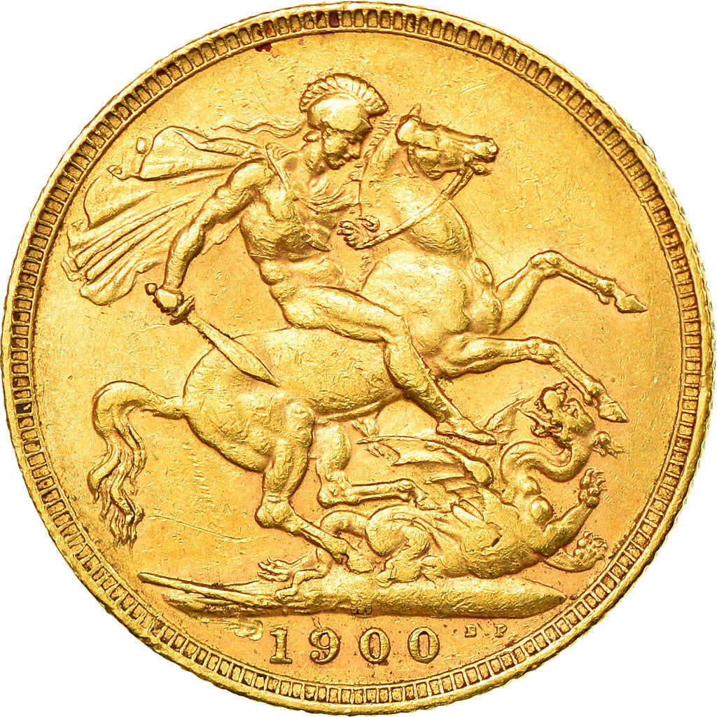 Moneta, Australia, Victoria, Sovereign, 1900, Melbourne, AU(50-53), Złoto