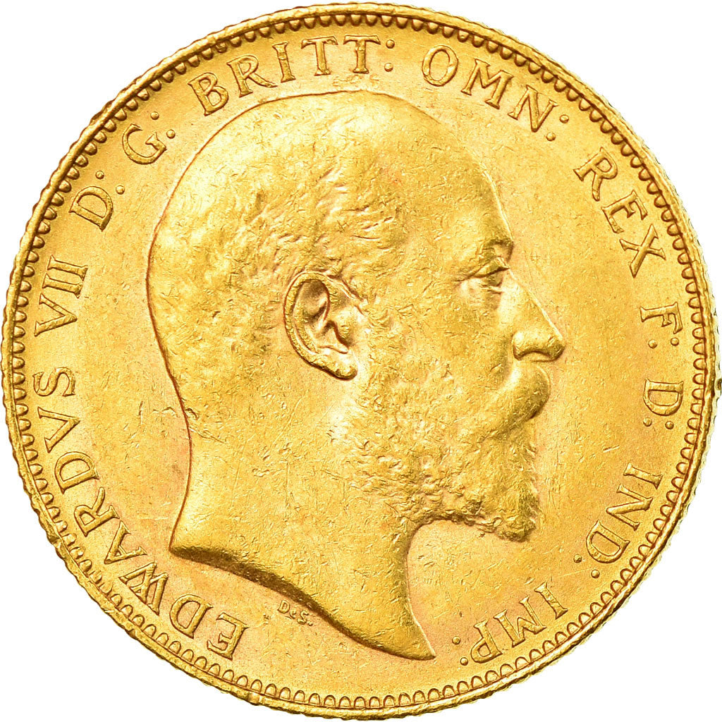 Coin, Australia, Edward VII, Sovereign, 1905, Perth, AU(55-58), Gold, KM:15