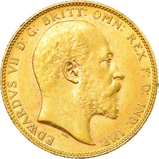 Coin, Australia, Edward VII, Sovereign, 1905, Perth, AU(55-58), Gold, KM:15