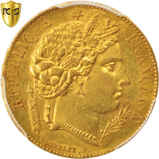 France, Cérès, 20 Francs, 1849, Paris, PCGS, AU58, Or, KM:762