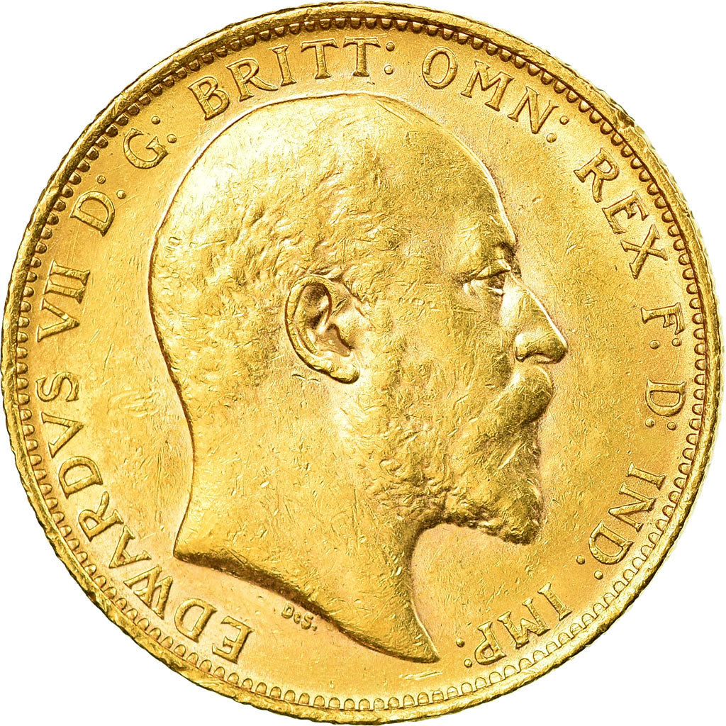 Coin, Australia, Edward VII, Sovereign, 1903, Melbourne, AU(55-58), Gold, KM:15
