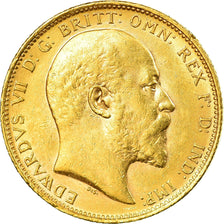 Coin, Australia, Edward VII, Sovereign, 1903, Melbourne, AU(55-58), Gold, KM:15