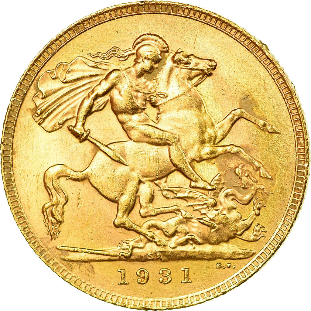 Moneta, Południowa Afryka, George V, Sovereign, 1931, Pretoria, MS(60-62)