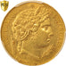 Coin, France, Cérès, 20 Francs, 1851, Paris, PCGS, AU58, AU(55-58), Gold