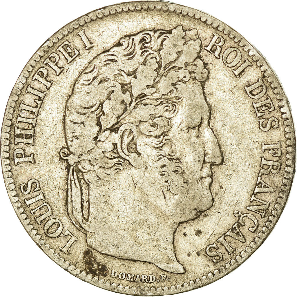 Coin, France, Louis-Philippe, 5 Francs, 1841, Strasbourg, VF(30-35), Silver