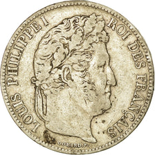 Coin, France, Louis-Philippe, 5 Francs, 1841, Strasbourg, VF(30-35), Silver