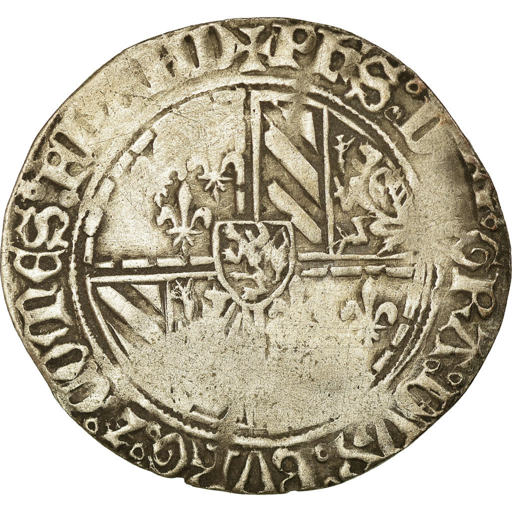 Coin, Belgium, Flanders, Philippe le Bon, Double gros vierlander, Bruges