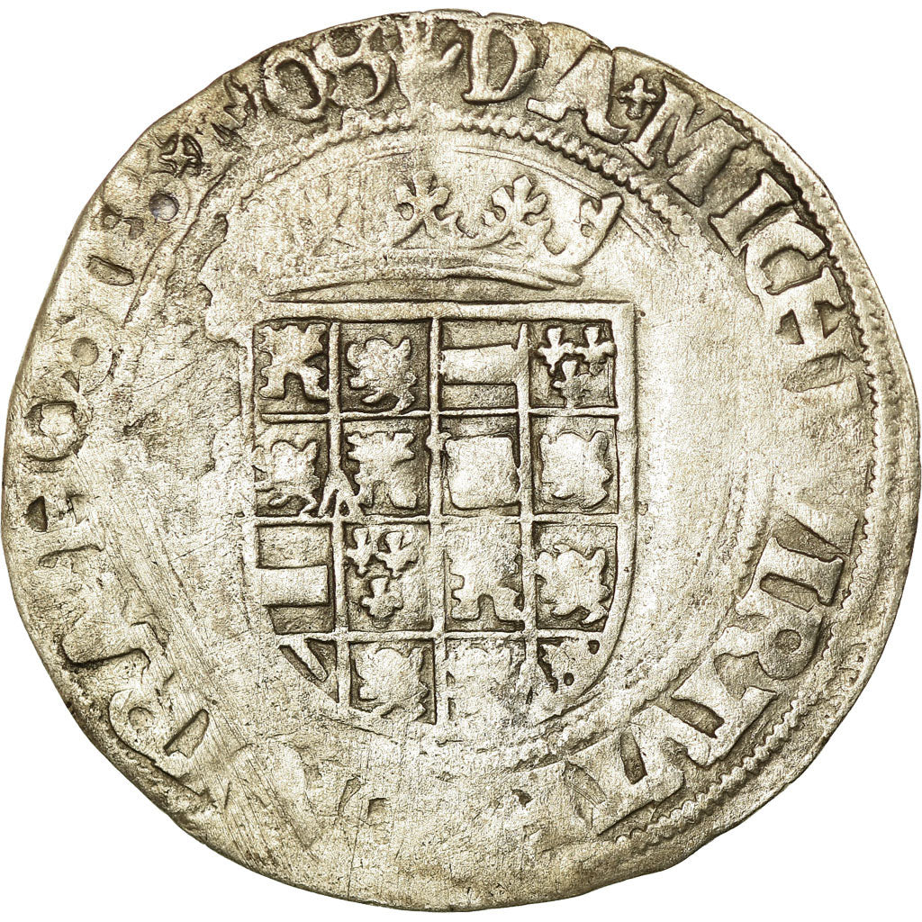 Coin, Belgium, Charles Quint, 1/2 Réal, Anvers, VF(30-35), Silver, Boudeau:2296