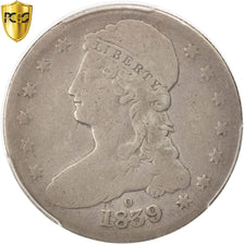 États-Unis, Bust Half Dollar, 1839-O, New Orleans, PCGS VG Details, KM:65