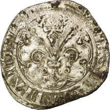 Monnaie, France, Jean II le Bon, Gros à la fleur de lis, 1358, TB+, Billon