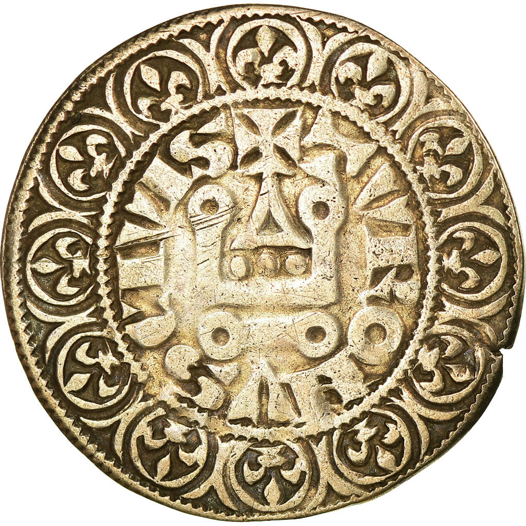 Munten, Frankrijk, Filip IV, Gros Tournois, ZF, Zilver, Duplessy:213