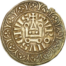 Moneta, Francia, Philip IV, Gros Tournois, BB+, Argento, Duplessy:213