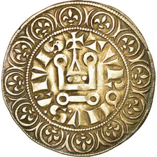 Coin, France, Philip III, Gros Tournois, AU(50-53), Silver, Duplessy:202A