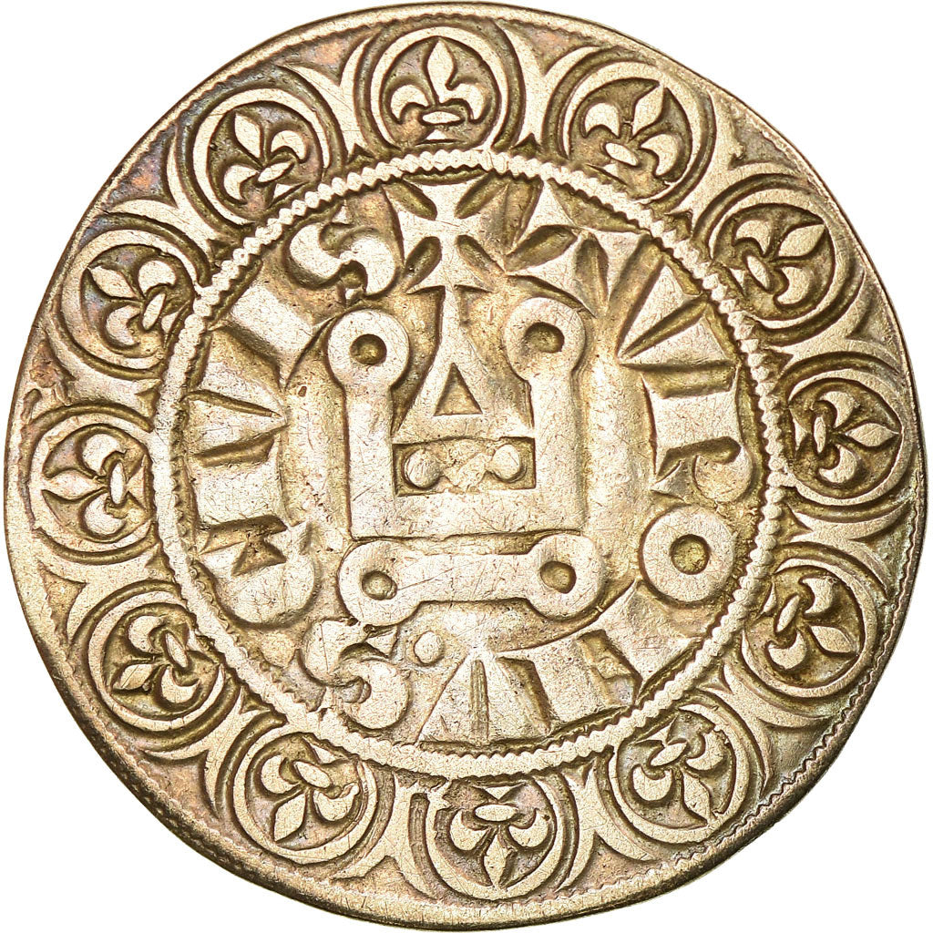 Moneda, Francia, Louis IX, Gros Tournois, MBC+, Plata, Duplessy:190D