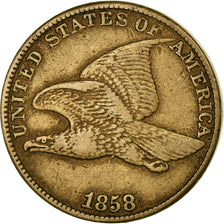 Coin, United States, Flying Eagle Cent, Cent, 1858, U.S. Mint, Philadelphia