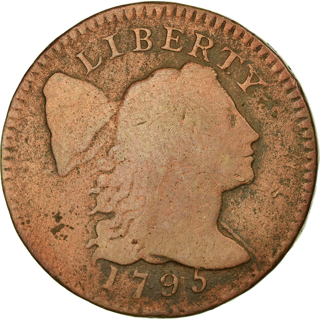 Coin, United States, Liberty Cap Cent, Cent, 1795, Lettered Edge, VG(8-10)