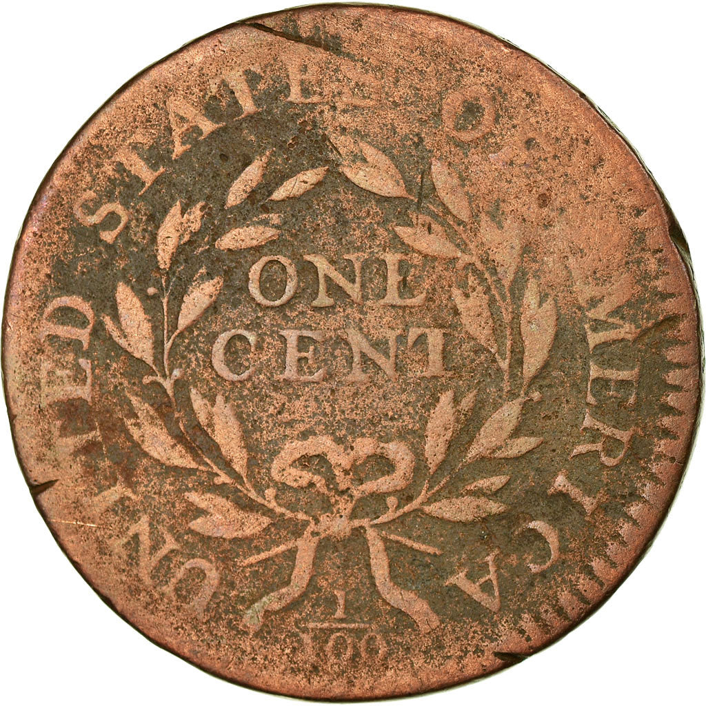 Coin, United States, Liberty Cap Cent, Cent, 1795, Lettered Edge, VG(8-10)