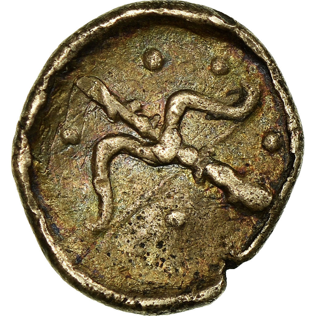 Coin, Calabria, Pentonkia, 420-340 BC, Tarentum, EF(40-45), Silver