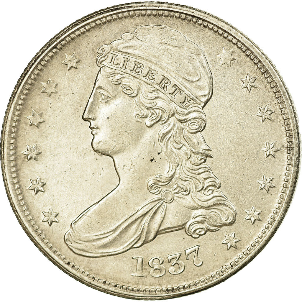 Moneta, Stati Uniti, Bust Half Dollar, Half Dollar, 1837, U.S. Mint