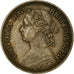 Coin, Great Britain, Victoria, Farthing, 1879, EF(40-45), Bronze, KM:753