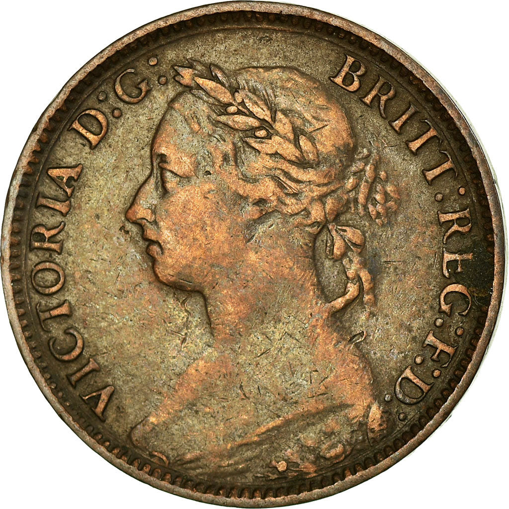 Monnaie, Grande-Bretagne, Victoria, Farthing, 1881, Heaton, TB+, Bronze, KM:753