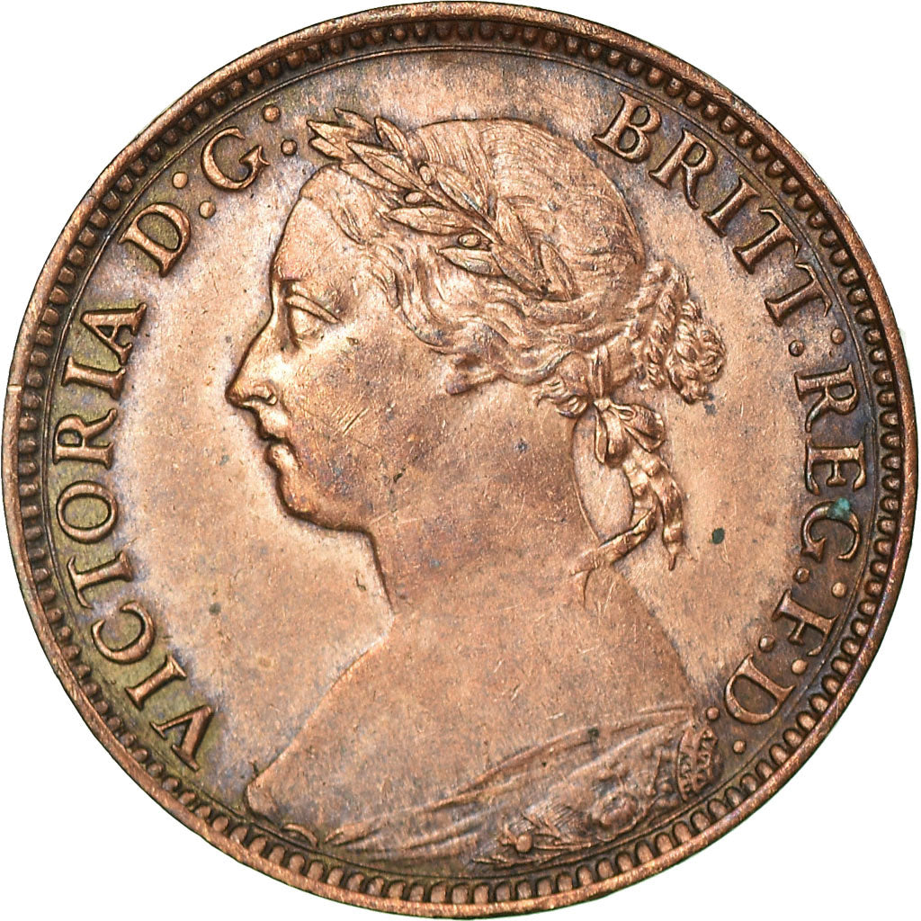 Coin, Great Britain, Victoria, Farthing, 1885, EF(40-45), Bronze, KM:753