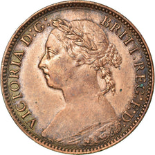 Coin, Great Britain, Victoria, Farthing, 1885, EF(40-45), Bronze, KM:753