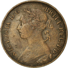 Coin, Great Britain, Victoria, Farthing, 1886, VF(30-35), Bronze, KM:753