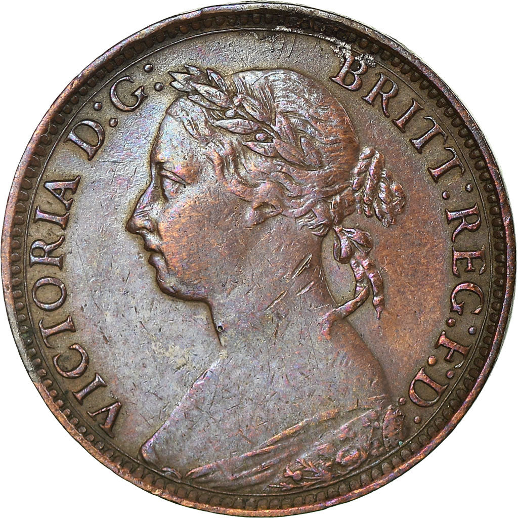 Coin, Great Britain, Victoria, Farthing, 1888, EF(40-45), Bronze, KM:753