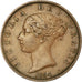 Coin, Great Britain, Victoria, 1/2 Penny, 1854, EF(40-45), Copper, KM:726