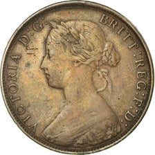 Coin, Great Britain, Victoria, 1/2 Penny, 1861, VF(30-35), Bronze, KM:748.2