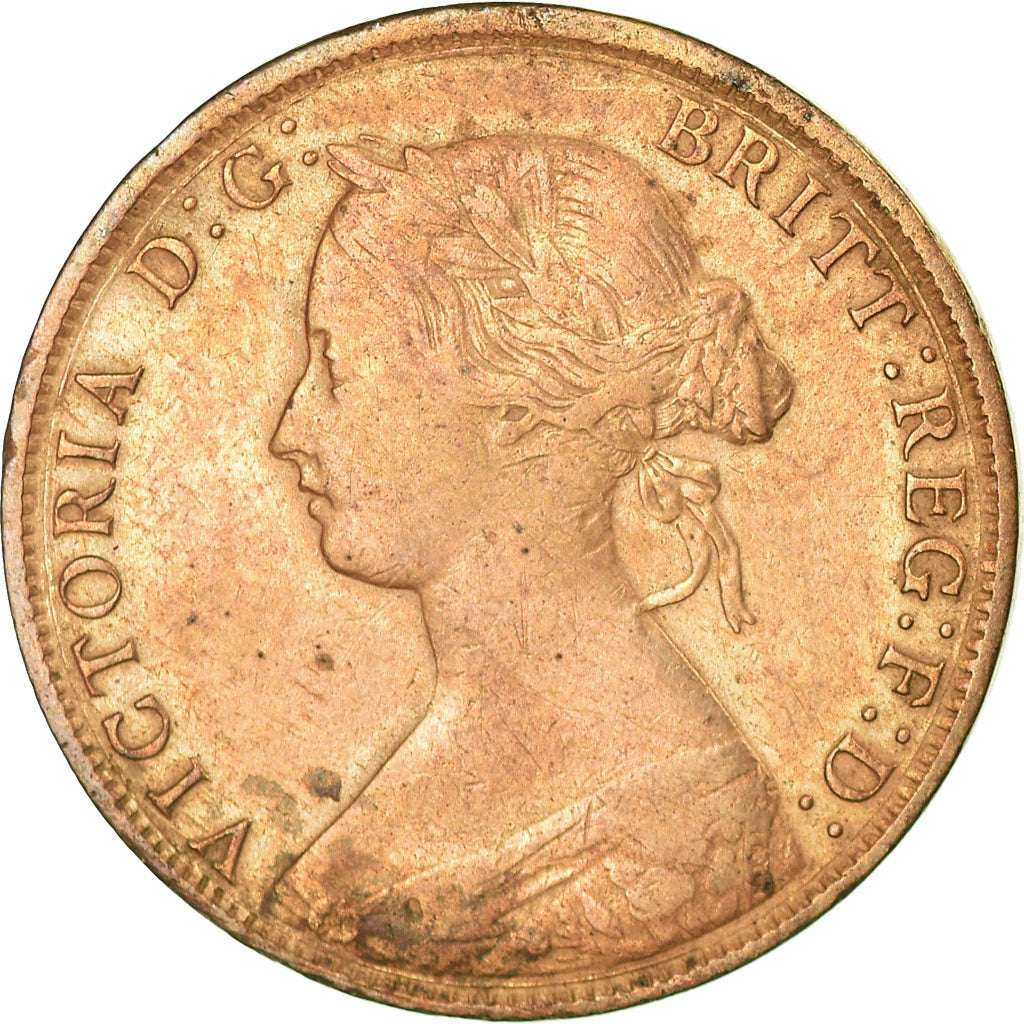 Coin, Great Britain, Victoria, 1/2 Penny, 1862, VF(20-25), Bronze, KM:748.2