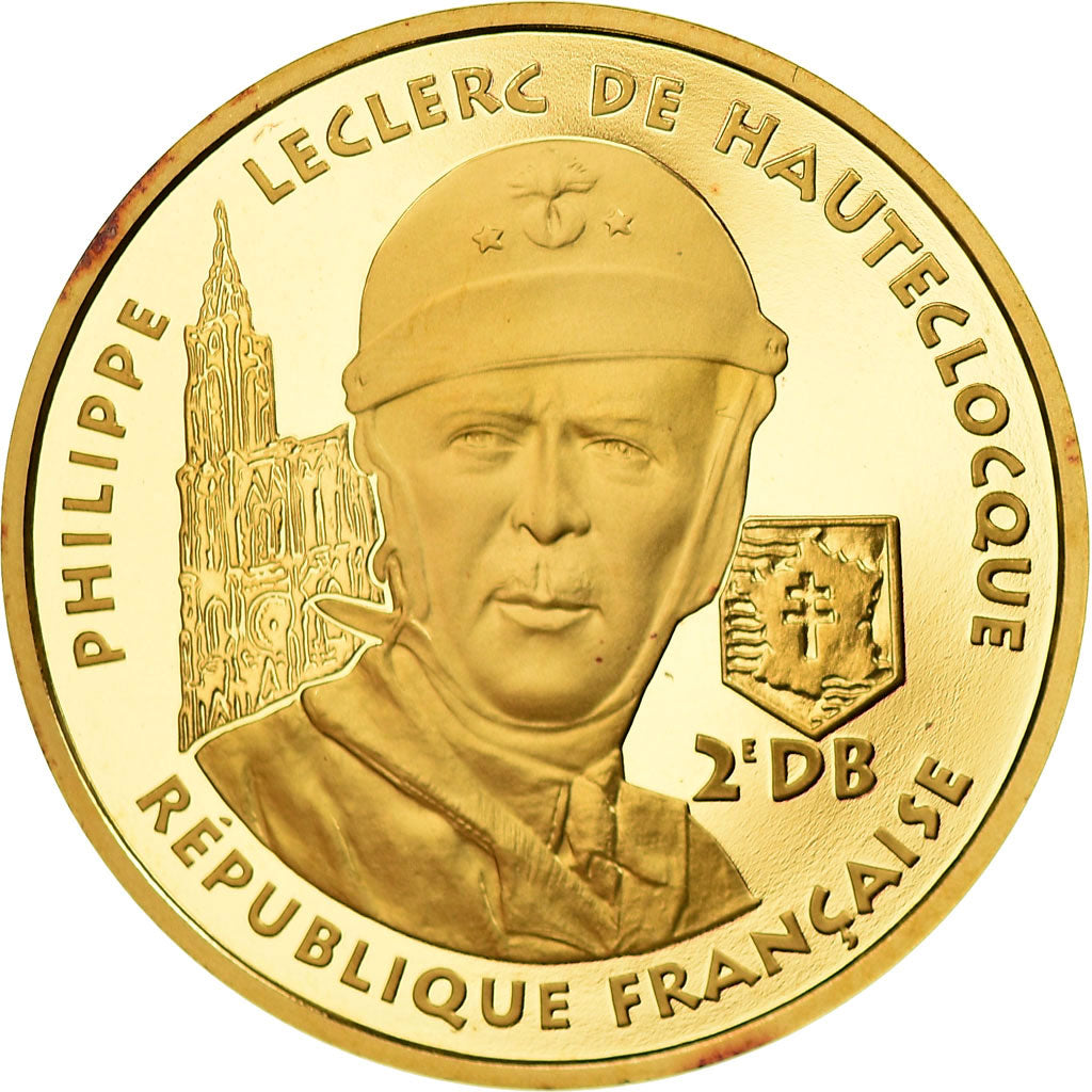 Munten, Frankrijk, Hauteclocque, 500 Francs, 1994, Paris, FDC, Goud, KM:1051