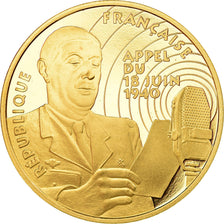 Moneta, Francia, Général De Gaulle, 500 Francs, 1994, Paris, FDC, Oro
