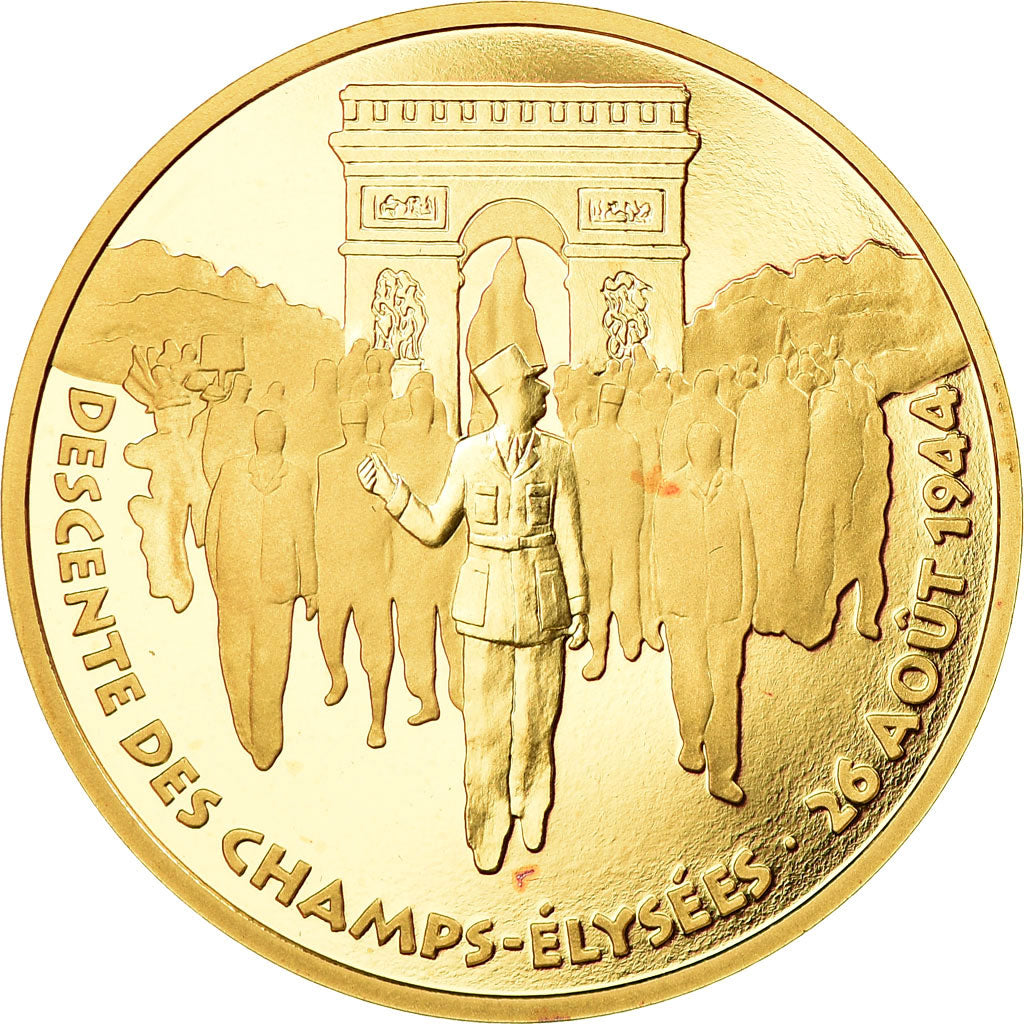 Coin, France, Libération de Paris, 500 Francs, 1994, Paris, MS(65-70), Gold