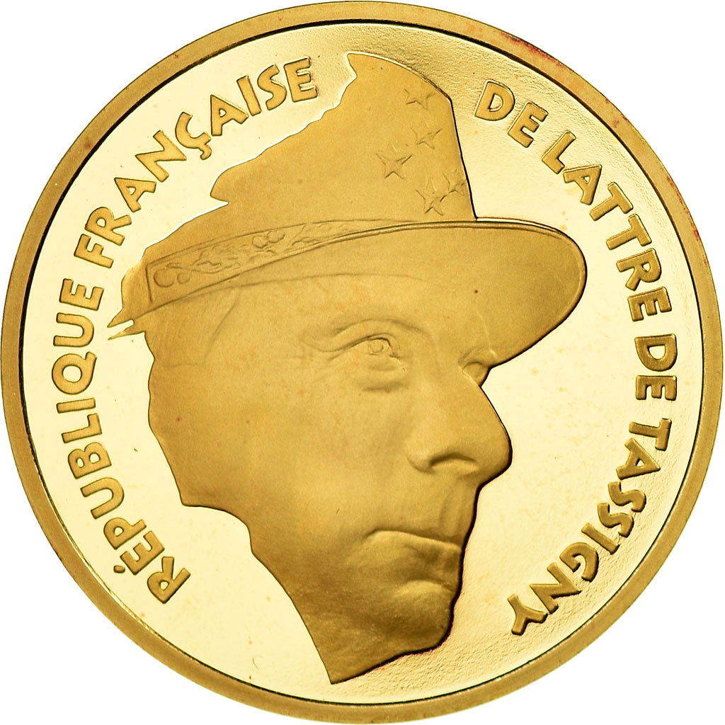 Coin, France, De Lattre de Tassigny, 500 Francs, 1994, Paris, MS(65-70), Gold