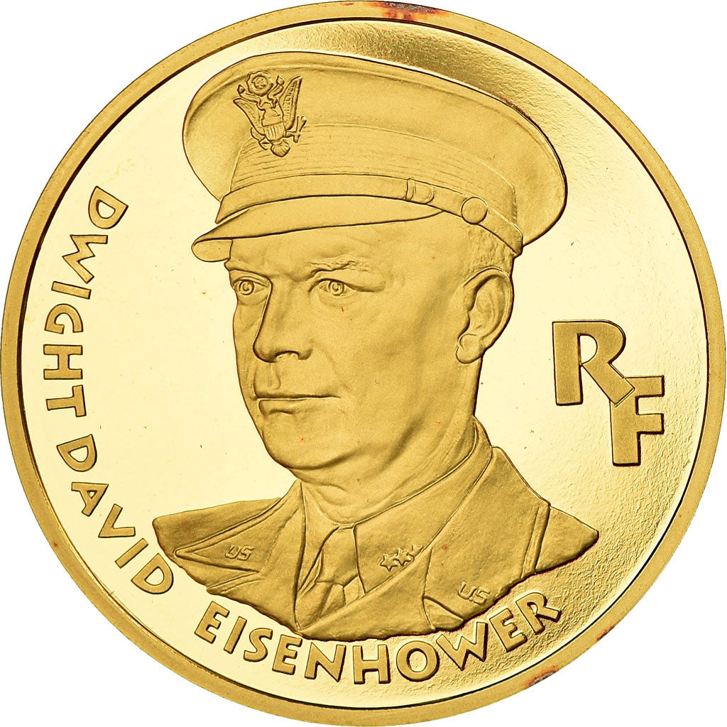 Coin, France, Dwight D.  Eisenhower, 500 Francs, 1994, Paris, MS(65-70), Gold