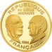Monnaie, France, De Gaulle - Adenauer, 500 Francs, 1994, Paris, FDC, Or, KM:1058