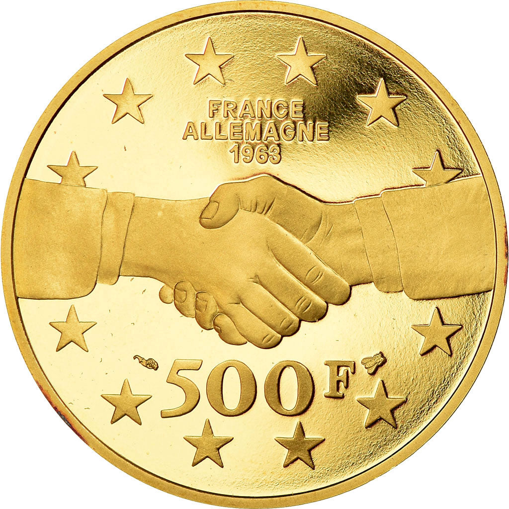 Monnaie, France, De Gaulle - Adenauer, 500 Francs, 1994, Paris, FDC, Or, KM:1058