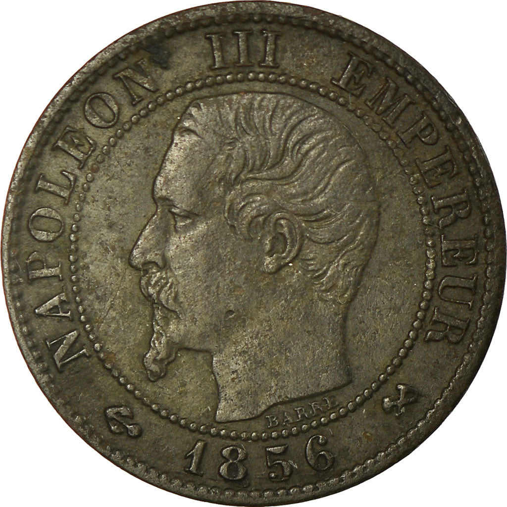 Moneta, Francia, Napoleon III, Napoléon III, Centime, 1856, Rouen, BB, Bronzo