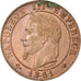 Moneta, Francia, Napoleon III, Napoléon III, Centime, 1861, Strasbourg, SPL-