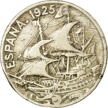 Münze, Spanien, Alfonso XIII, 25 Centimos, 1925, Madrid, SS, Copper-nickel